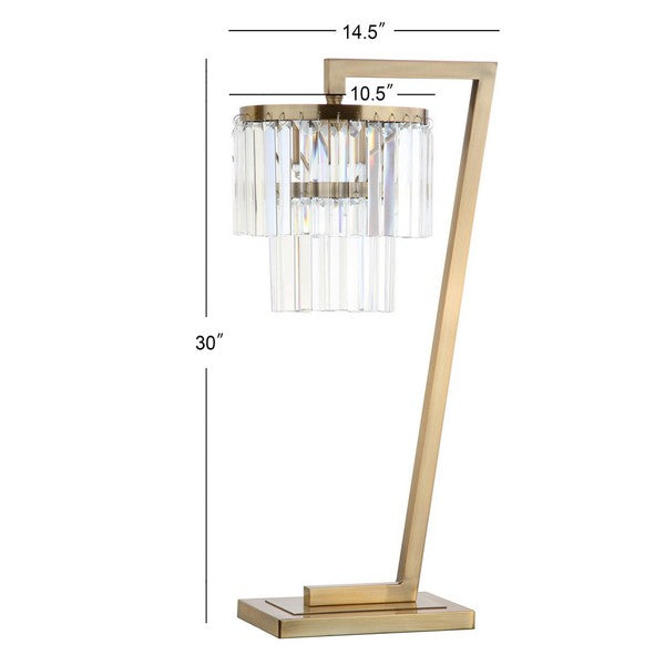 Crystal Art Deco Lamp