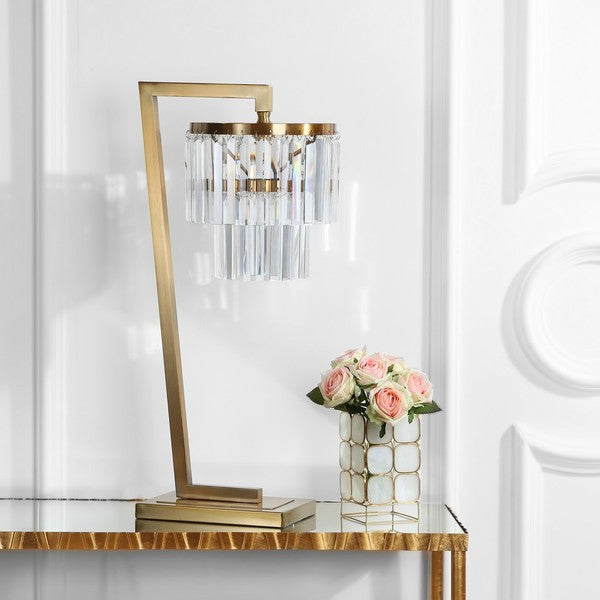 Crystal Art Deco Lamp